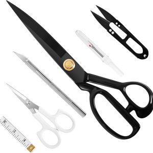 Professional Tailor Scissors 9 Inch - Fabric Scissors Heavy Duty, Sharp Sewing Shears for Cutting Fabric, Leather, Home, Office, Artists, Dressmakers
