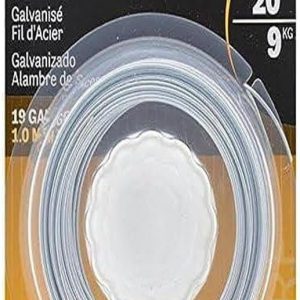 The Hillman Group 123133 19 Gauge Galvanized Steel Wire, 50-Feet, 1-Pack